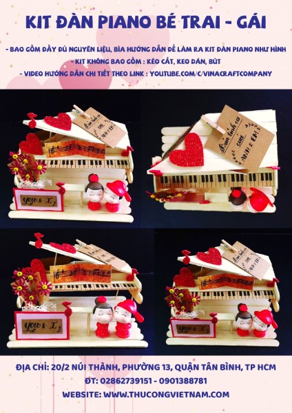 Kit đàn Piano bé trai - gái
